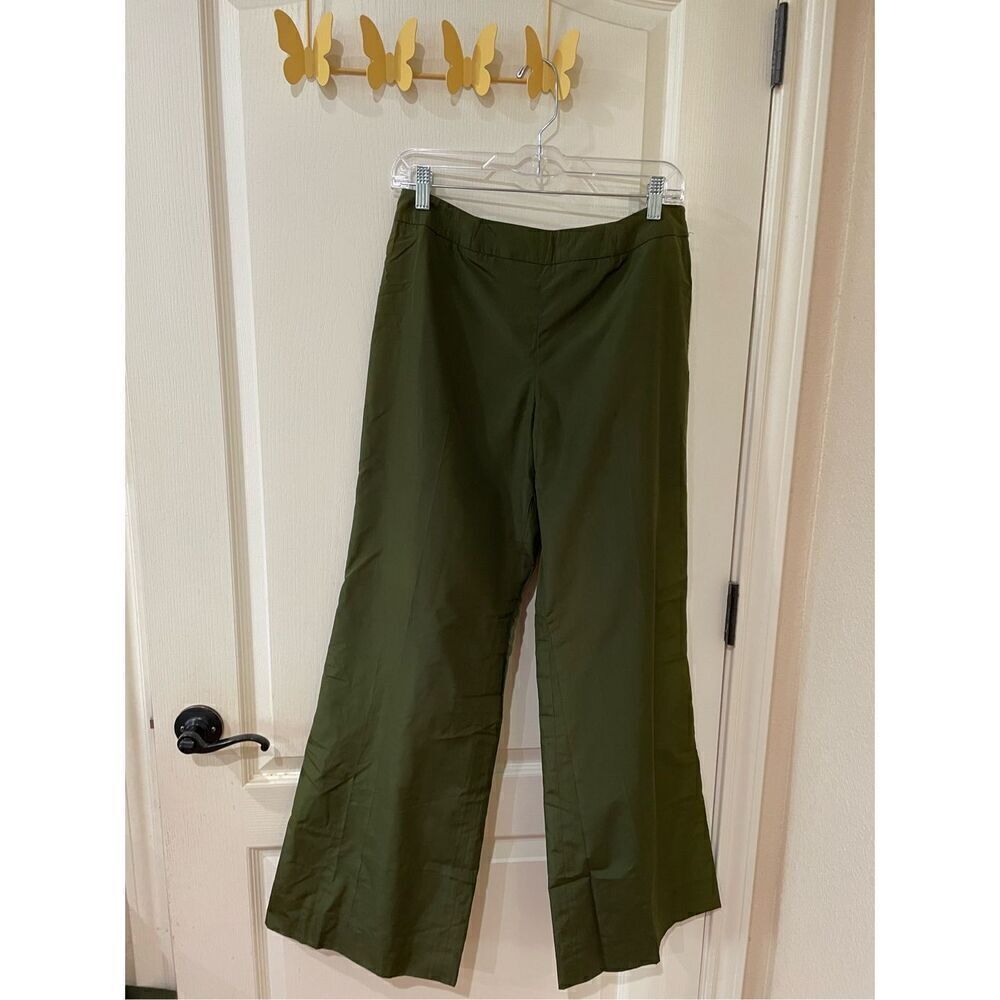 Carolina Herrara Silk Wide leg Flat Front Pants size 10